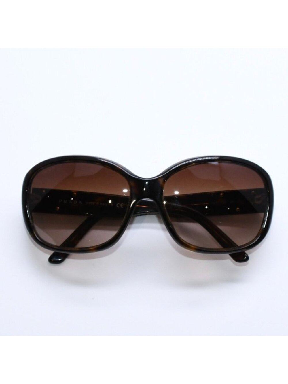 Prada Sunglasses Eyewear 130 Triangle Logo Back Color Brown 4